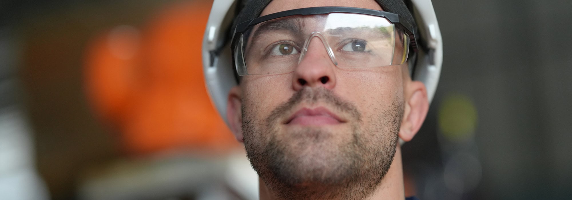 Man in a hard hat working