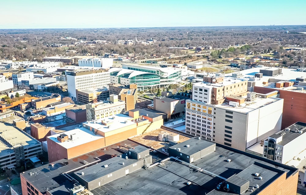 high point, north carolina skyline