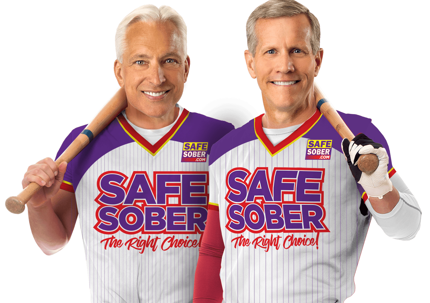 David Daggett and Griff Shuler in baseball uniforms