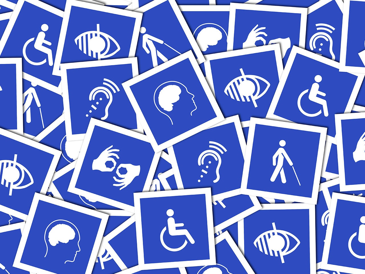 Icons of different disabilities