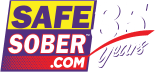 Safe sober logo 35 years w