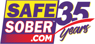 Safe sober logo 35 years