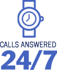 Calls answered 24/7